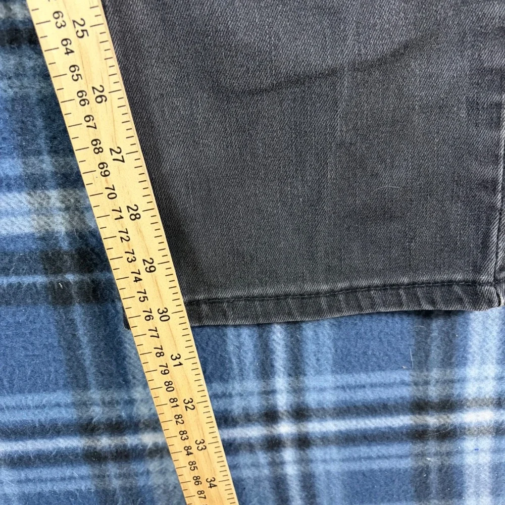 Levis 514 Straight Fit Jeans Mens 32x32 Gray Faded Black Denim
